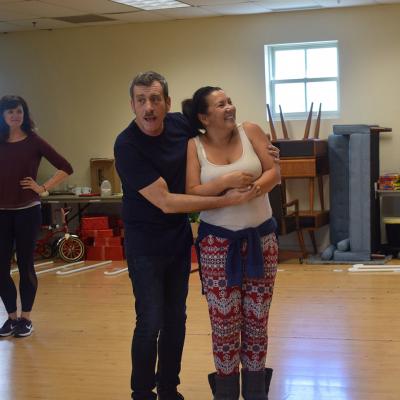 Bobby Smith (Walter Hobbs) and Janine Sunday (Emily Hobbs), with Patricia Hurley (Jovie) looking on. We love having these OTC Favorites on our stage again!