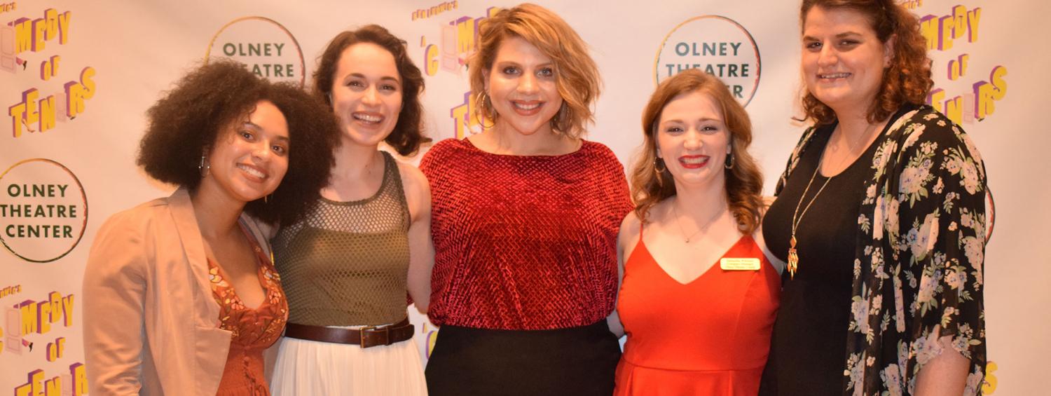 A photo of Taylor and other apprentices at Comedy of Tenors opening 